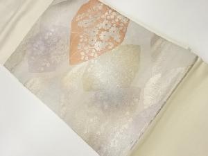 秋草模様織出し名古屋帯